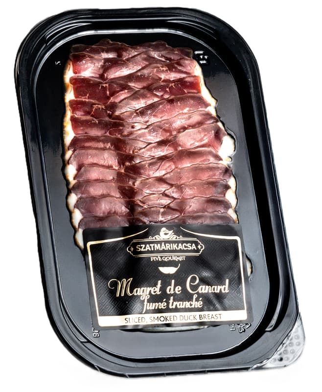 Smoked sliced duck breast