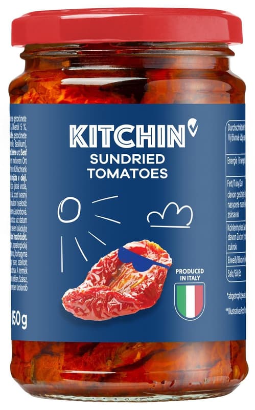 Sundried tomatoes in sunflower oil and olive oil