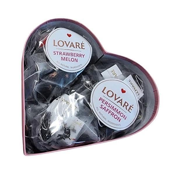 Lovaré Tea With Love, filteres ízesített tea szív dobozban (68 g)