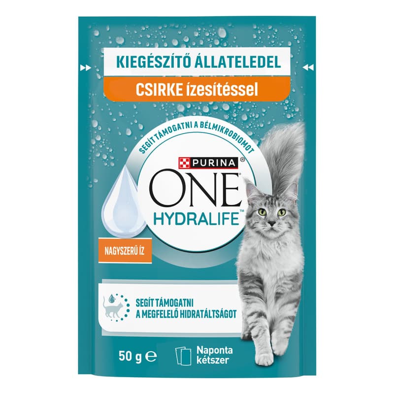 Purina One Hydralife kiegészítő nedves macskaeledel csirke ízesítéssel