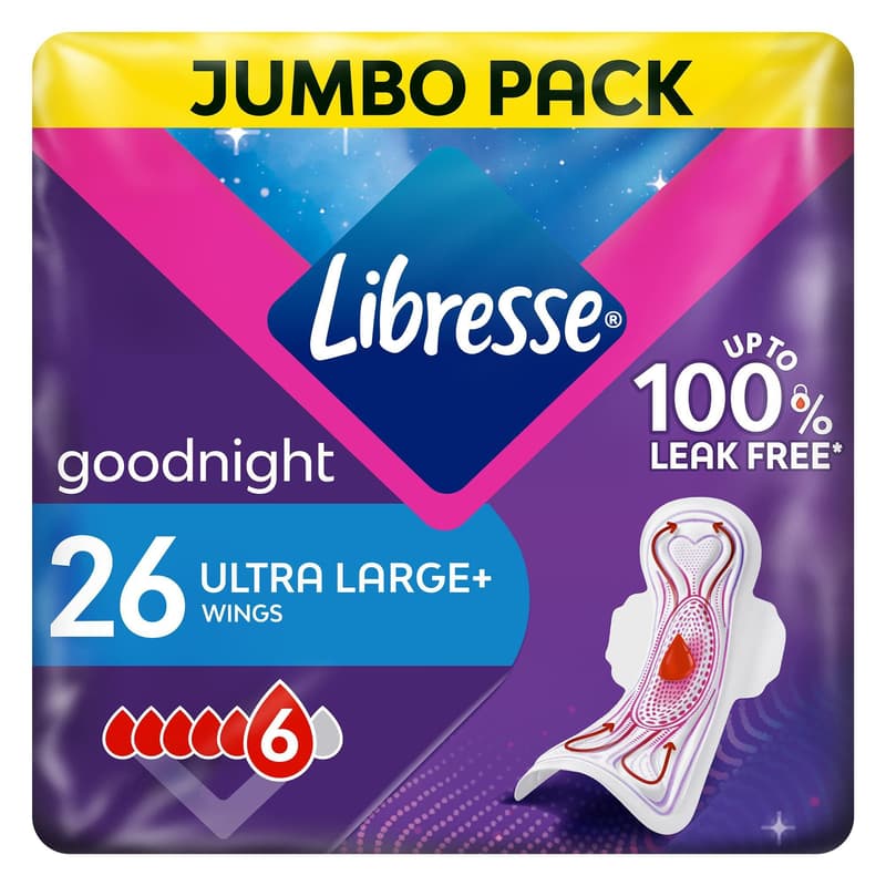 Libresse Ultra Goodnight Large wings sanitary pads