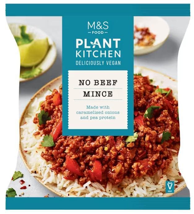 Marks & Spencer Pea Protein Mince with Caramelised Onions