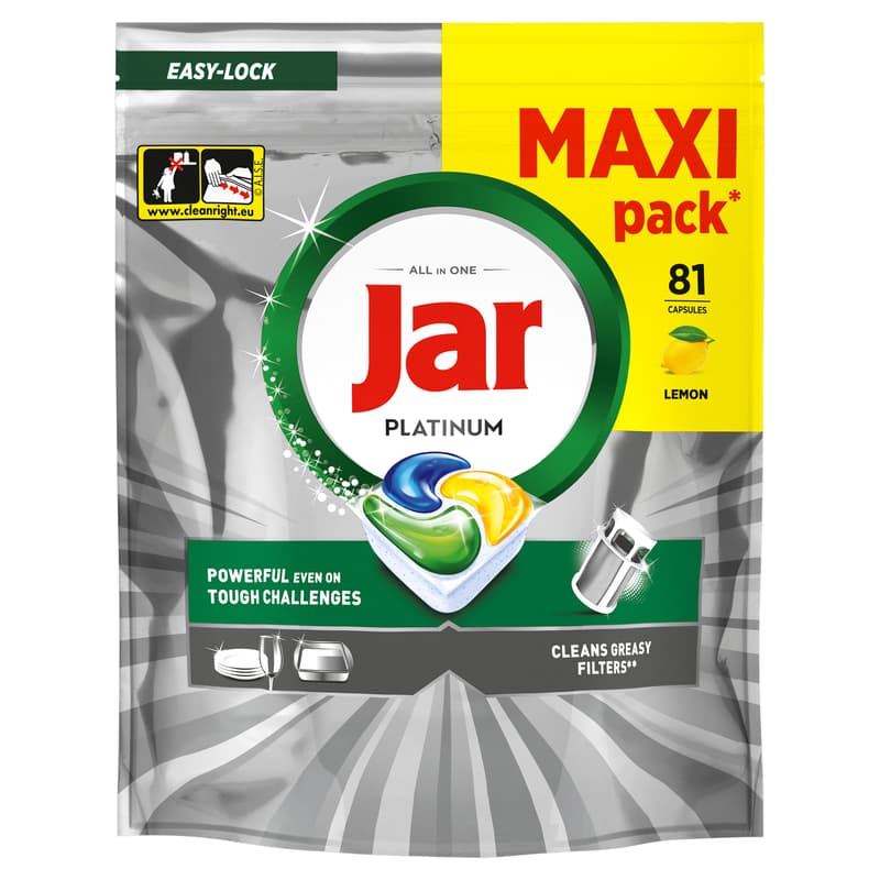 Jar Platinum All in One Mosogatókapszula Lemon, 81 db