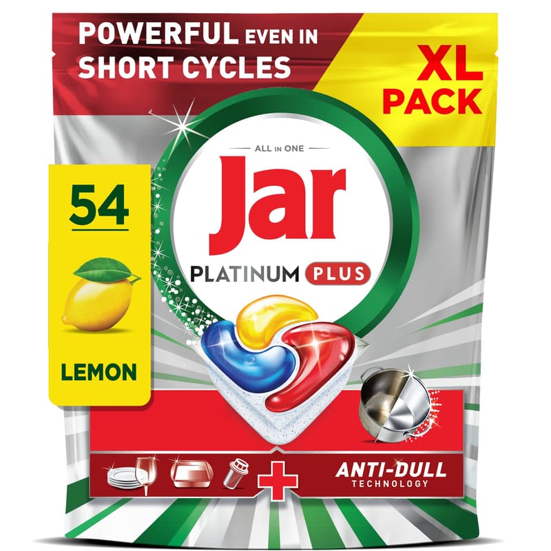 Jar Platinum Plus All in One Mosogatókapszula Lemon, 54 db
