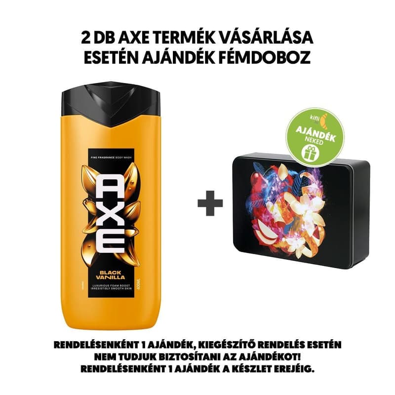 AXE Fine Fragrance Collection Black Vanilla tusfürdő, 400 ml