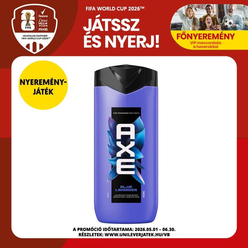 AXE Fine Fragrance Collection Blue Lavender tusfürdő, 400 ml
