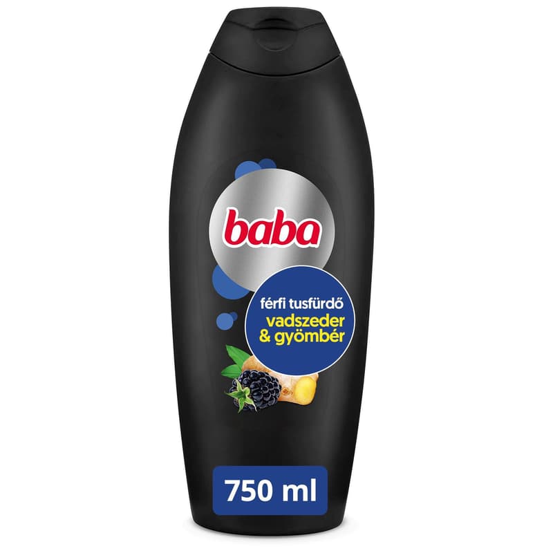 Baba 2in1 Men's Shower Gel with Blackberries and Ginger Scent 750 ml