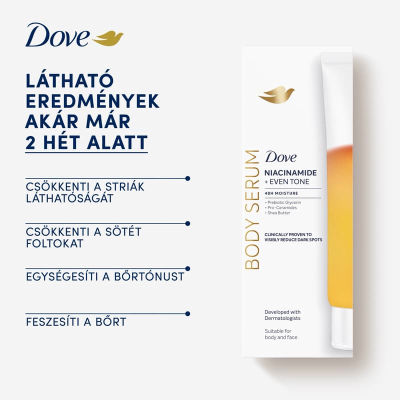 Dove 4 az 1-ben bőrsimító testszérum, 100ml