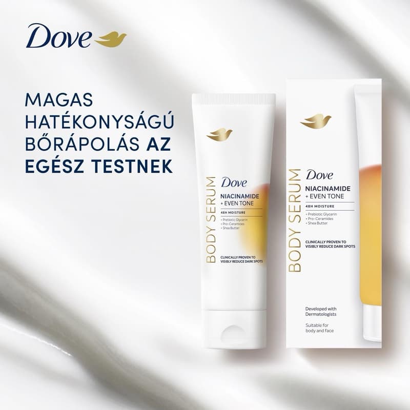 Dove Niacinamide & Even Tone hidratáló testszérum, 200ml