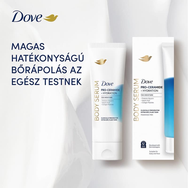 Dove Pro-Ceramid & Hydration bőrhidratáló testszérum, 200 ml