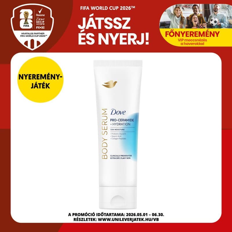 Dove Pro-Ceramid & Hydration bőrhidratáló testszérum, 200 ml