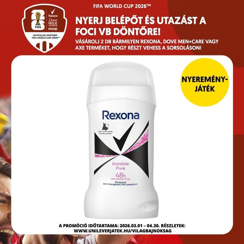 Rexona Invisible Pure Anti-Perspirant Stick 50 ml