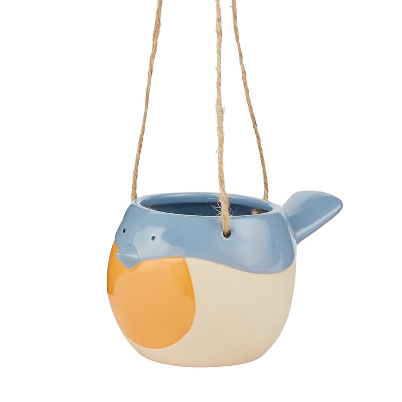 BUTLERS BIRDY akasztható kaspó kék madár 10 cm