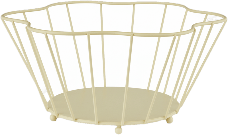 BLOOMING iron basket light yellow