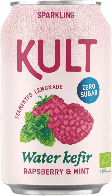 kult Vízikefír ZERO Málna, Menta ízzel