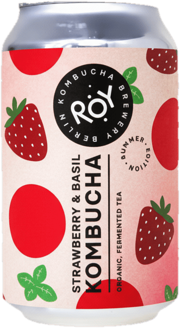 ROY KOMBUCHA Eper és Bazsalikom ízzel