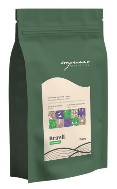 Impresso Coffee Roastery Brazil pörkölt szemes kávé Arabica
