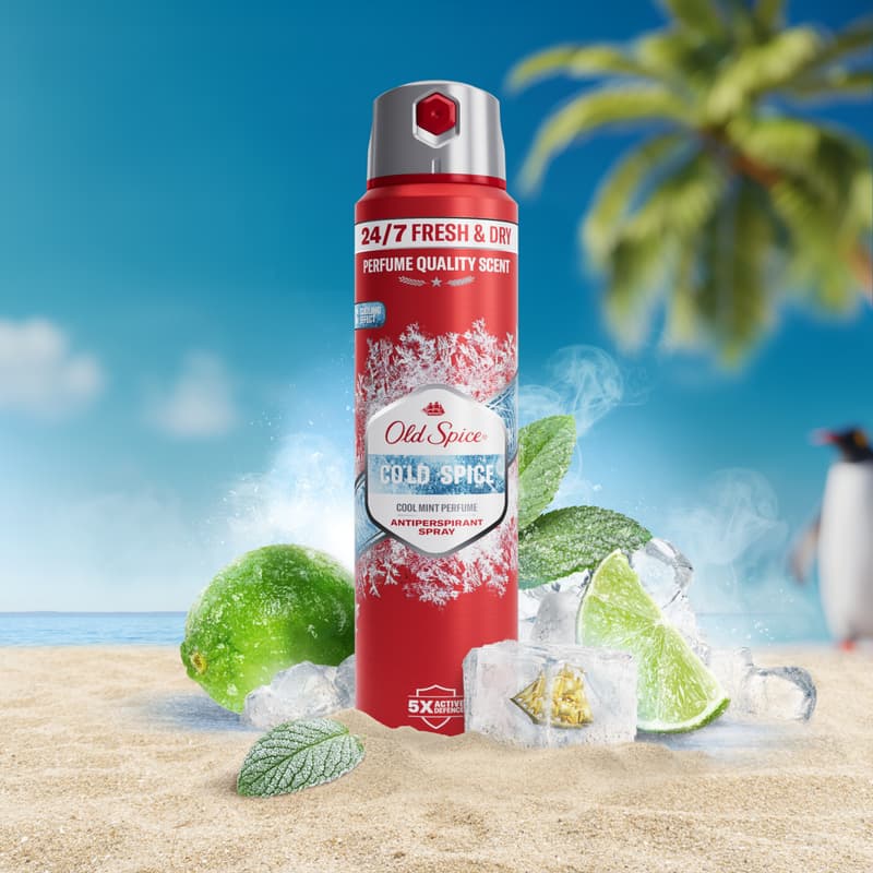 Old Spice Cold Spice Izzadásgátló Spray, 150 ml