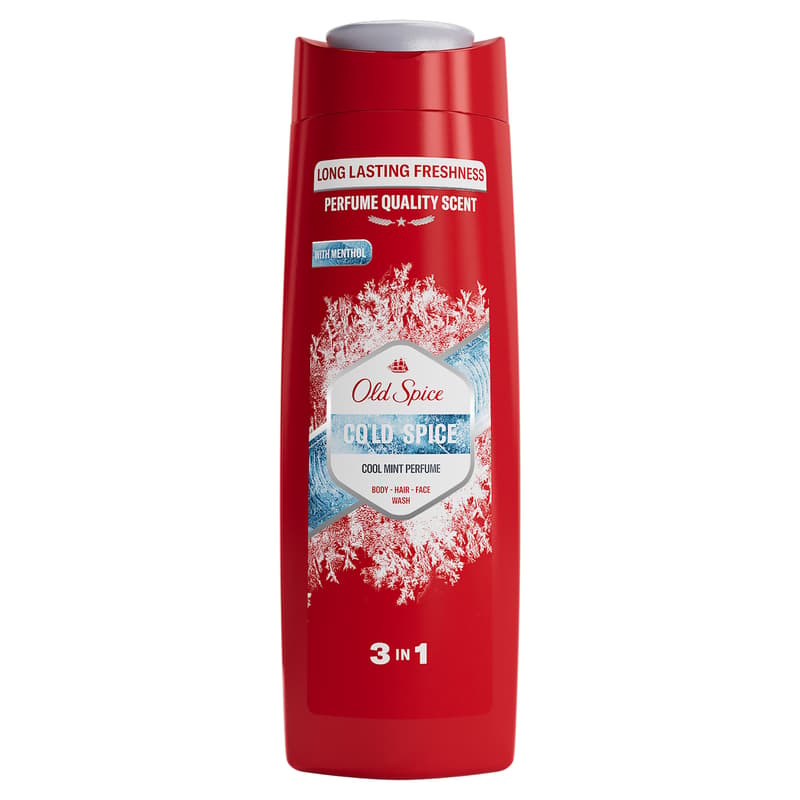 Old Spice Cold Spice 3 az 1-ben Tusfürdő és Sampon, 400 ml