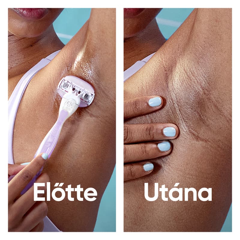 Gillette Venus Pro Smooth Sensitive Borotvabetét Női Borotvához, 6 db, Pengevédővel