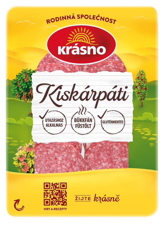 Krasno Kiskárpáti rúd, szeletelt