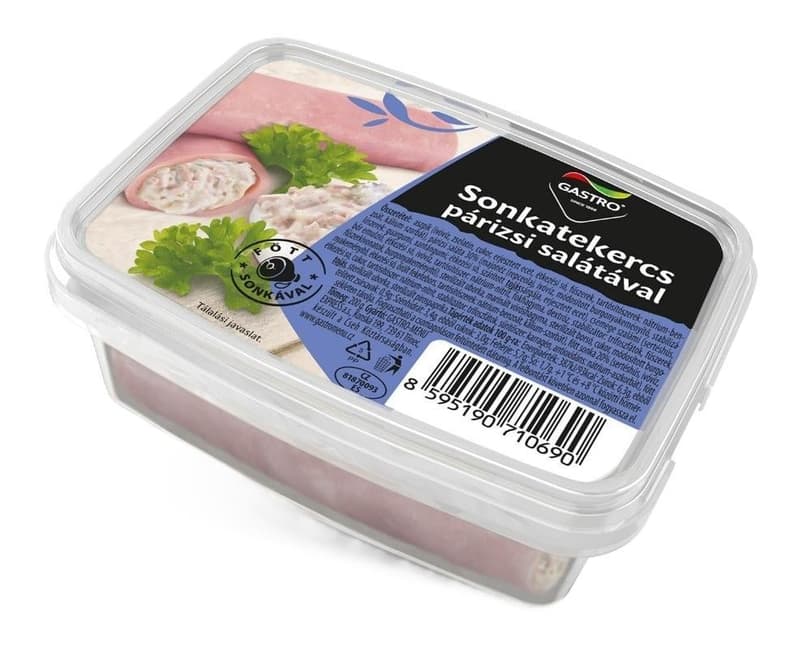 Ham roll with Paris salad
