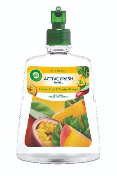 Air Wick Active Fresh Automata Légfrissítő spray utántöltő, Trópusi mangó és maracuja, 228ml