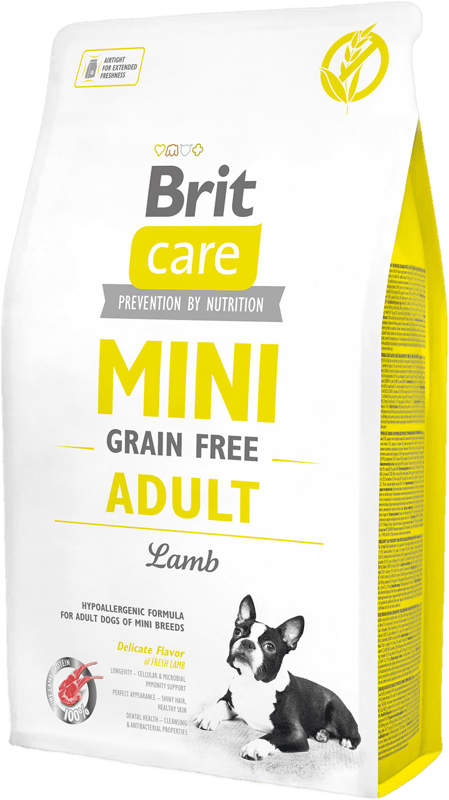 Brit Care Mini gabonamentes kutyatáp kistestű kutyáknak, bárány 2kg