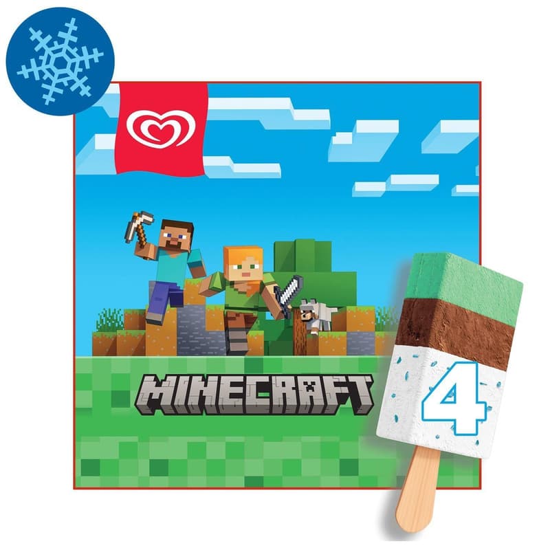 ALGIDA Minecraft MP Vanilla-Cocoa 4x75ml