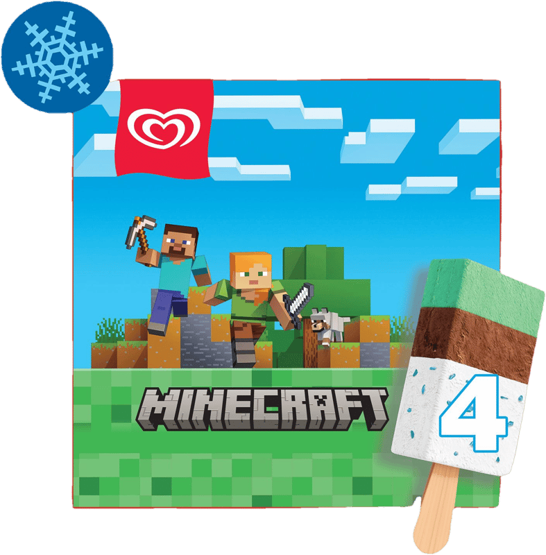 ALGIDA Minecraft MP Vanilla-Cocoa 4x75ml