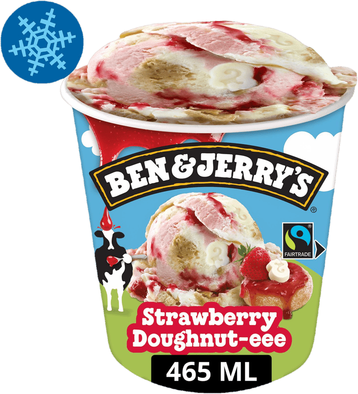 Ben&Jerry's Poharas Jégkrém Strawberry Doughnut