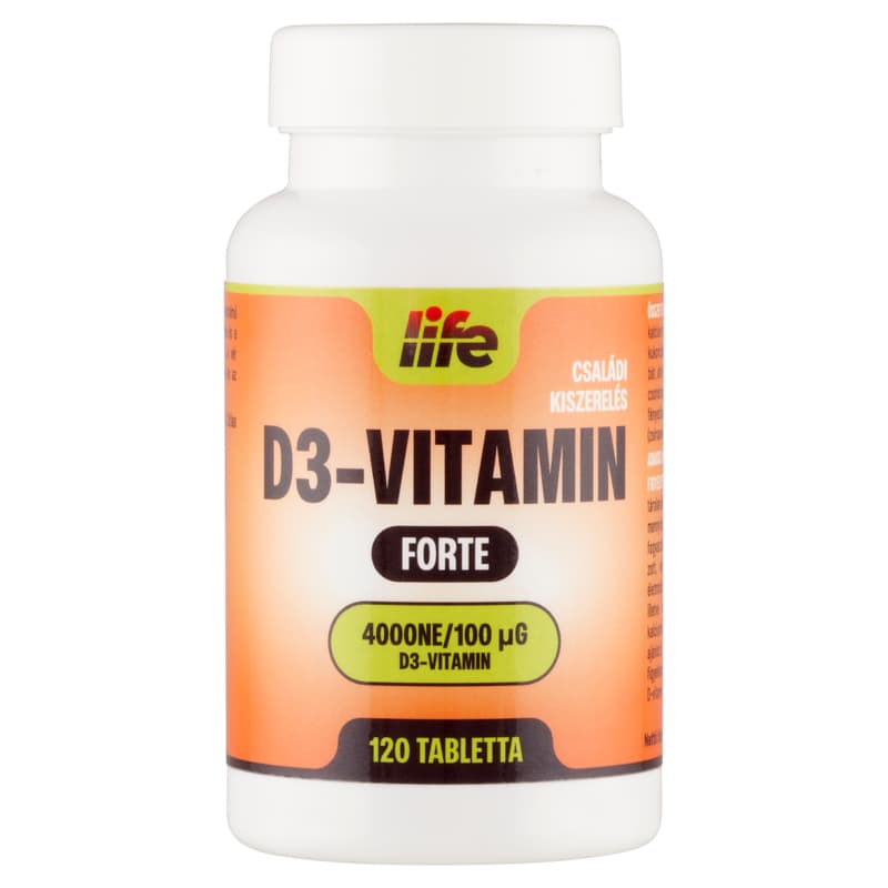 Life D3 Vitamin Filmtabletta (120db) Családi Kiszerelés