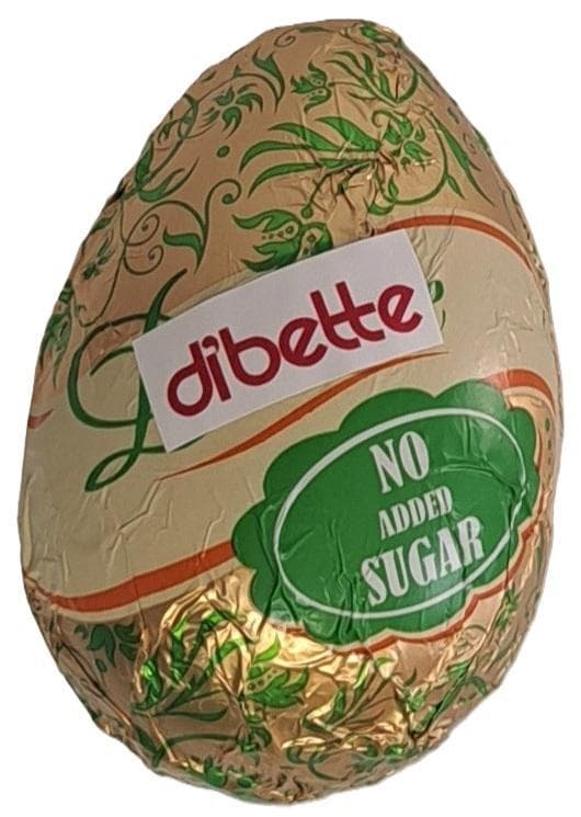 Dibette tejcsokoládé tojás hozzáadott cukor nélkül