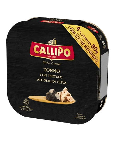 Callipo Tonhal darabok szarvasgombával olívaolajban 4x80 g (320 g)
