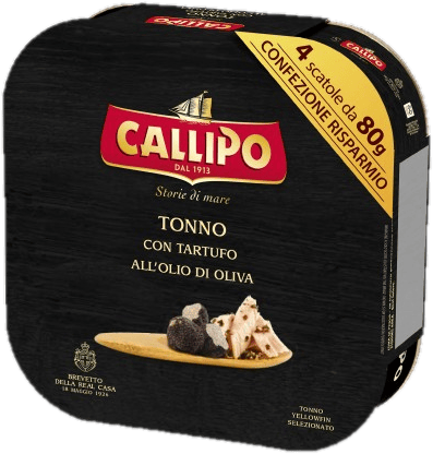 Callipo Tonhal darabok szarvasgombával olívaolajban 4x80 g (320 g)