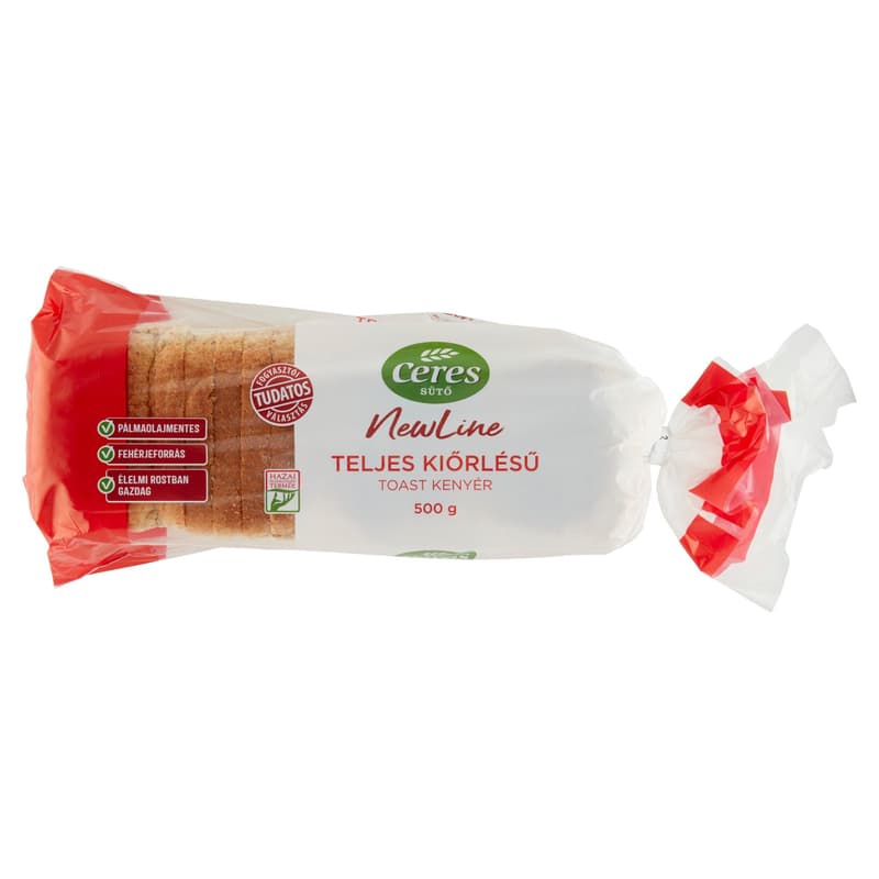 Ceres Sütő NewLine Teljes Kiőrlésű Toast Kenyér