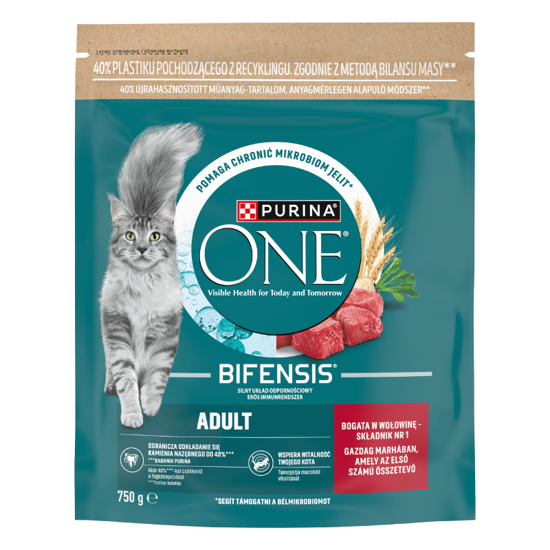 Purina One Marhában gazdag száraz macskaeledel 750g