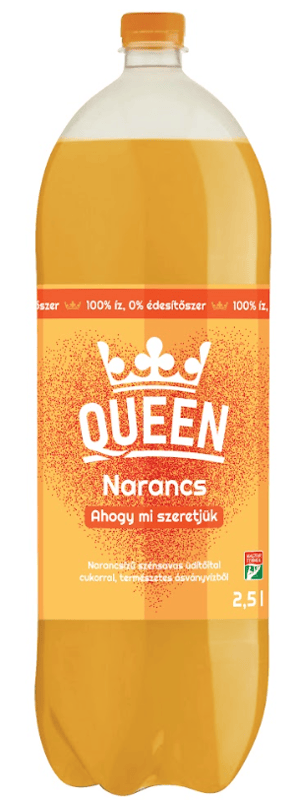 Queen Narancs szénsavas üdítő