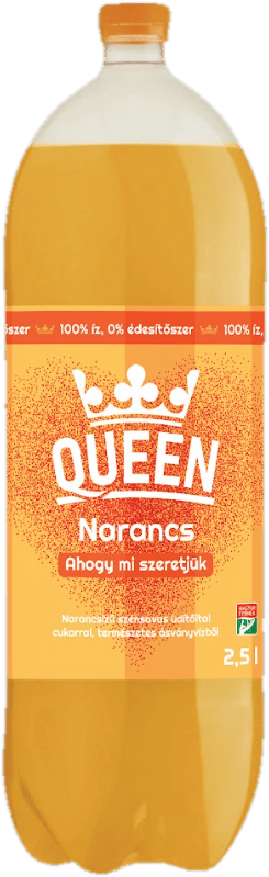 Queen Narancs szénsavas üdítő