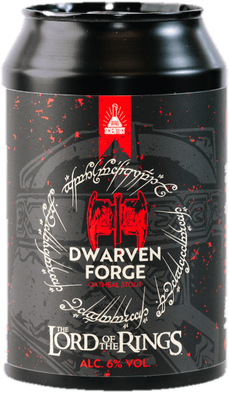 Mad Scientist - Lord of the Rings - Dwarven Forge - Oatmeal Stout  - Warner Bros collab (USA) - 6%
