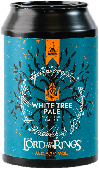 Mad Scientist - Lord of the Rings - White Tree Pale - New Zealand Pale Ale  - Warner Bros collab (USA) - 5,2%