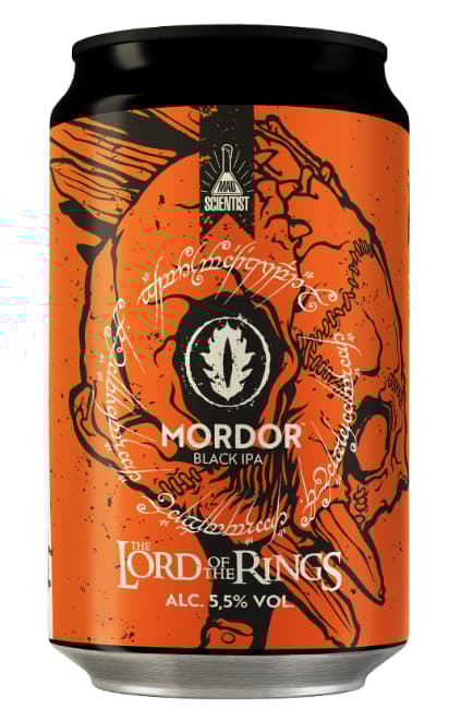Mad Scientist - A Gyűrűk Ura - Mordor - Black IPA  - Warner kollab (USA) - 5,5%