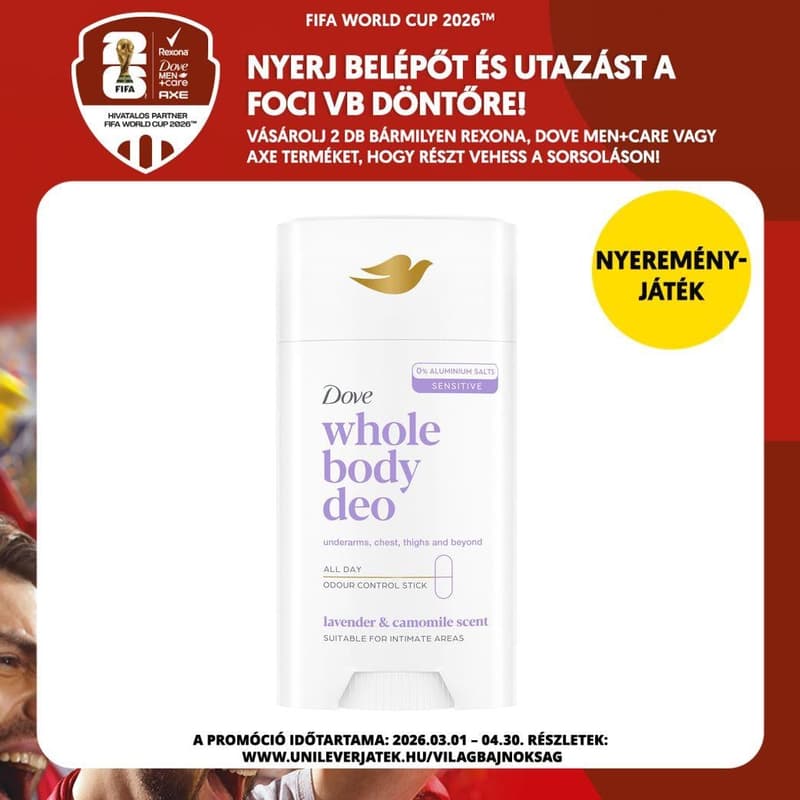Dove Whole Body Lavender & Chamomile Deodorant Stick 75 ml