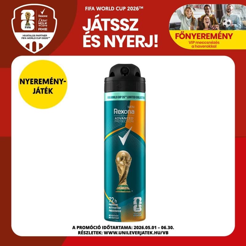 Rexona Men Advanced Protection Ultra Fresh FIFA limitált kiadású dezodor, 150ml