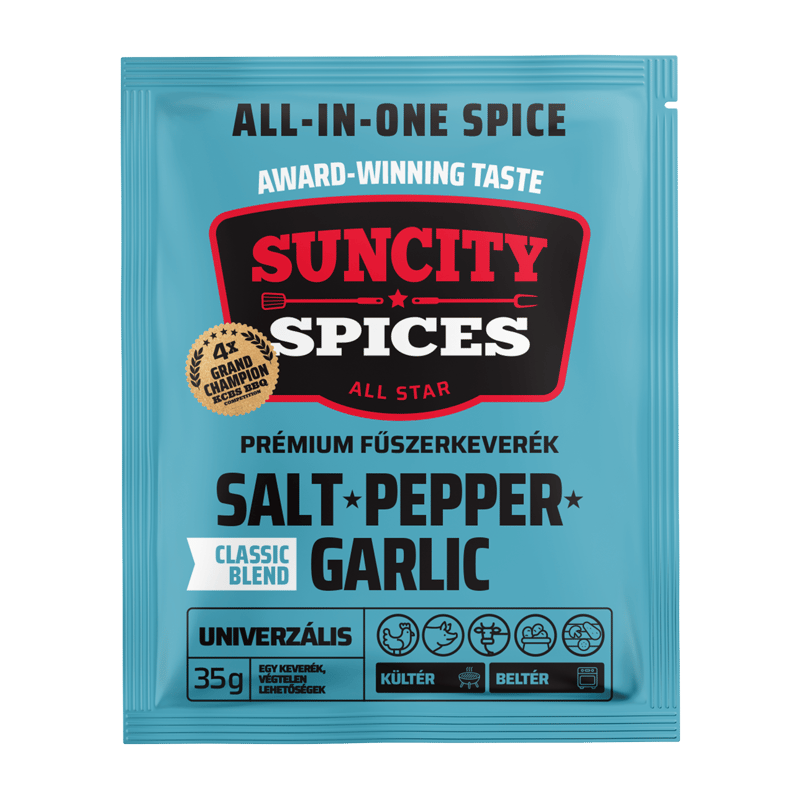 SunCity Spices Só&bors&fokhagyma fűszerkeverék