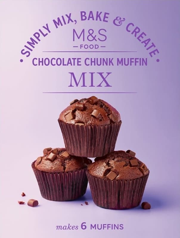 Marks & Spencer Csokoládédarabos muffin alappor