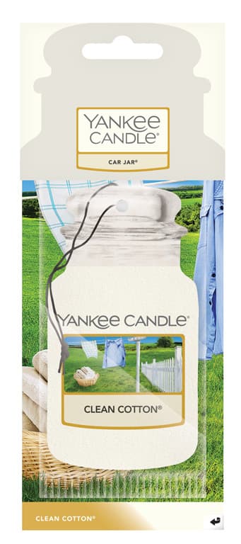 Yankee Candle akasztós autóillatosító lap / Clean Cotton illatú