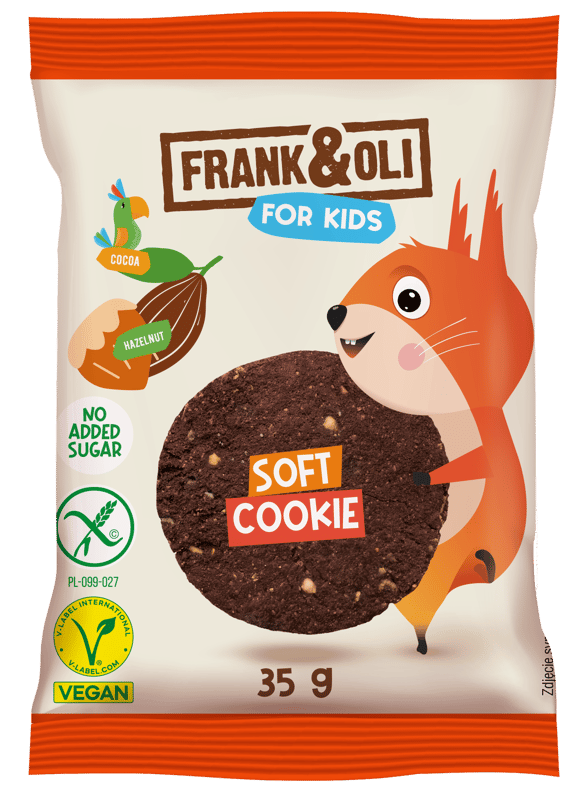 Frank&Oli Soft Cookie Kids Mogyoró és kakaó