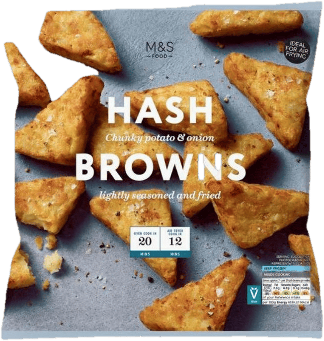 Marks & Spencer Sült, fűszeres burgonyaröszti kockázott hagymával