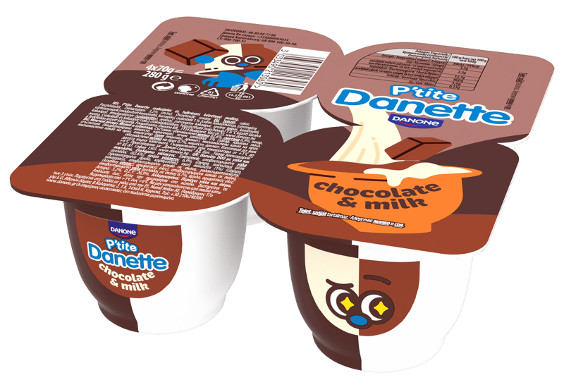 Danette P'tite csoki/tej 4x70g